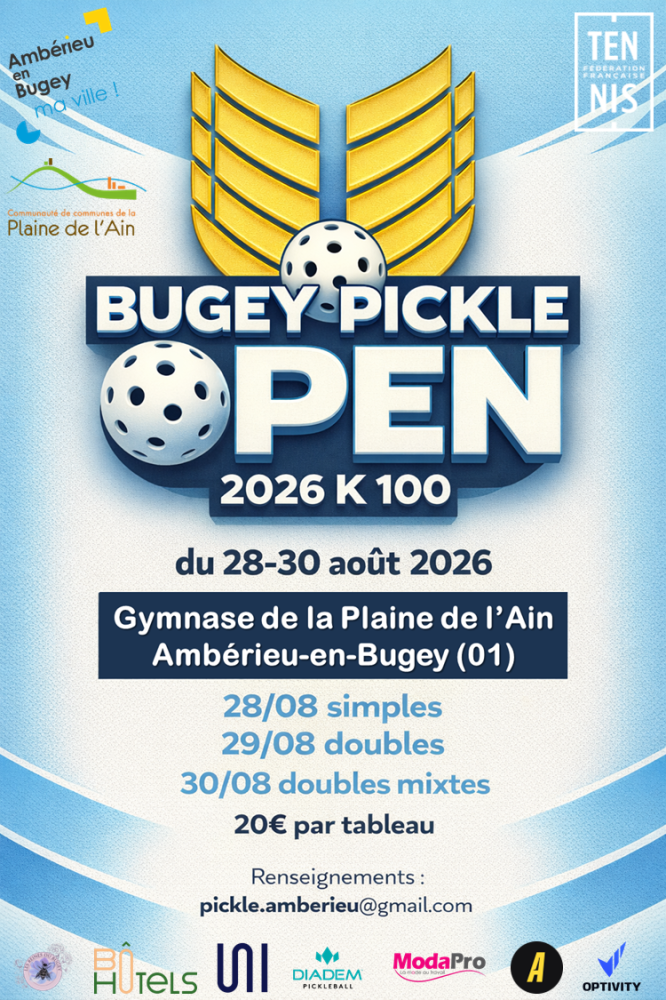 BUGEY PICKLE OPEN 2026