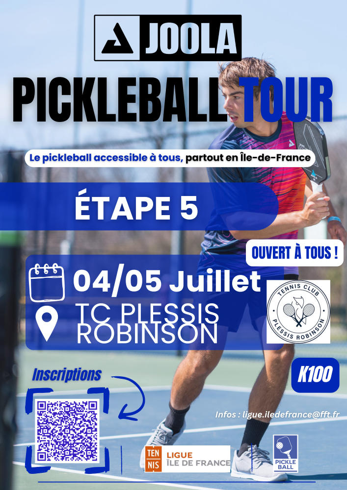 Joola Pickleball Tour Ile de France - Etape du Plessis Robinson